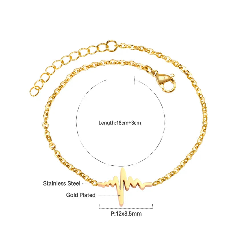 Adult Gold-Plated Pendant Bracelet