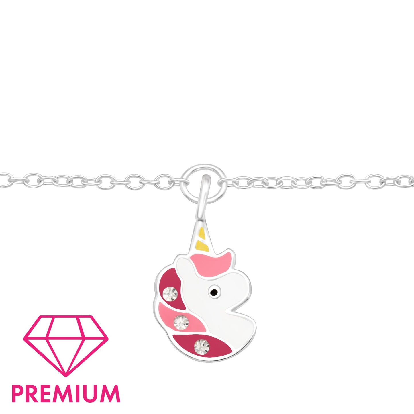 925 Sterling Silver Unicorn Kids Bracelet