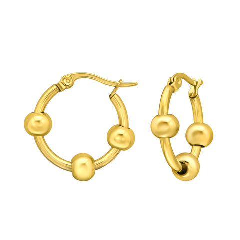 High Polish Gold Surgical Steel 20mm Hoops