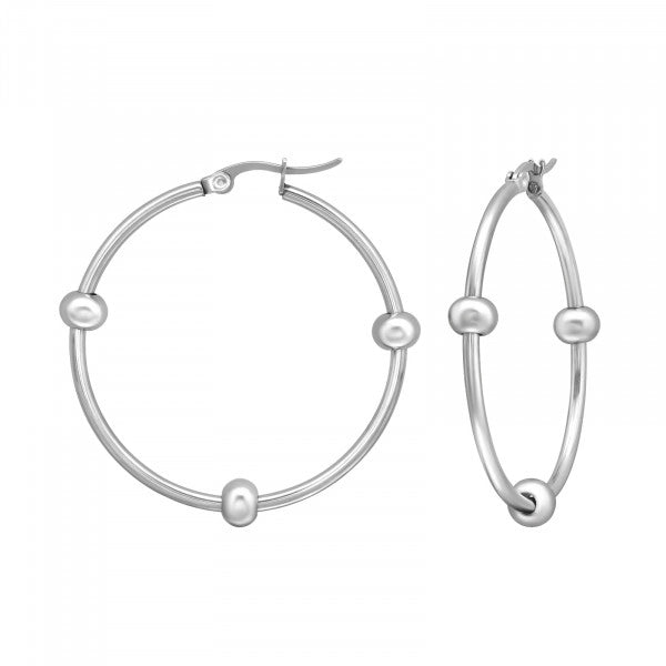 Adult High Polish Surgical Steel 40mm Hoops