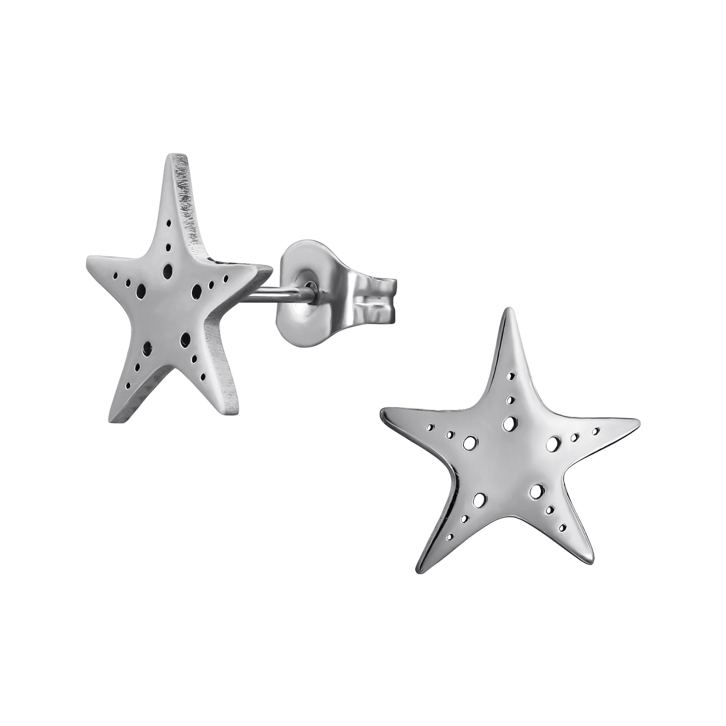 Surgical Steel Starfish Ear Studs