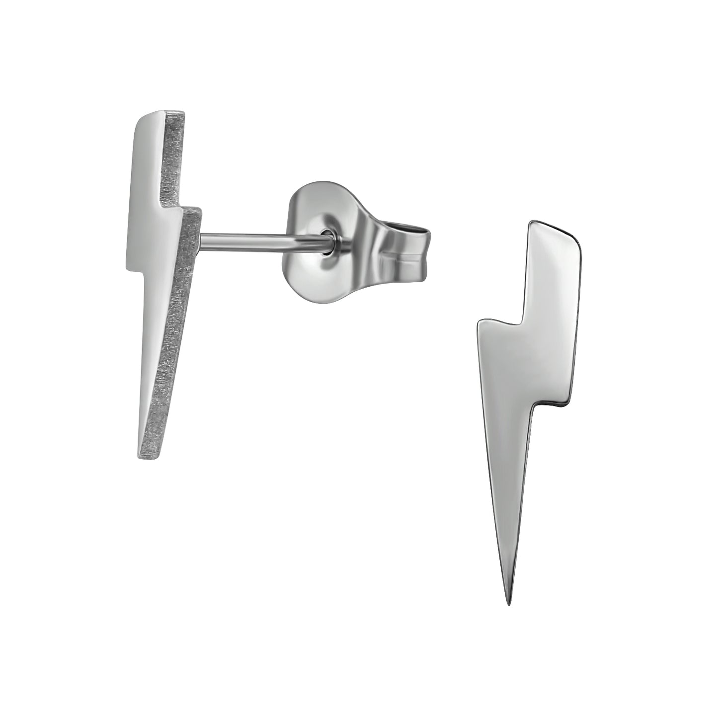 Surgical Steel Lightning Bolt Ear Studs