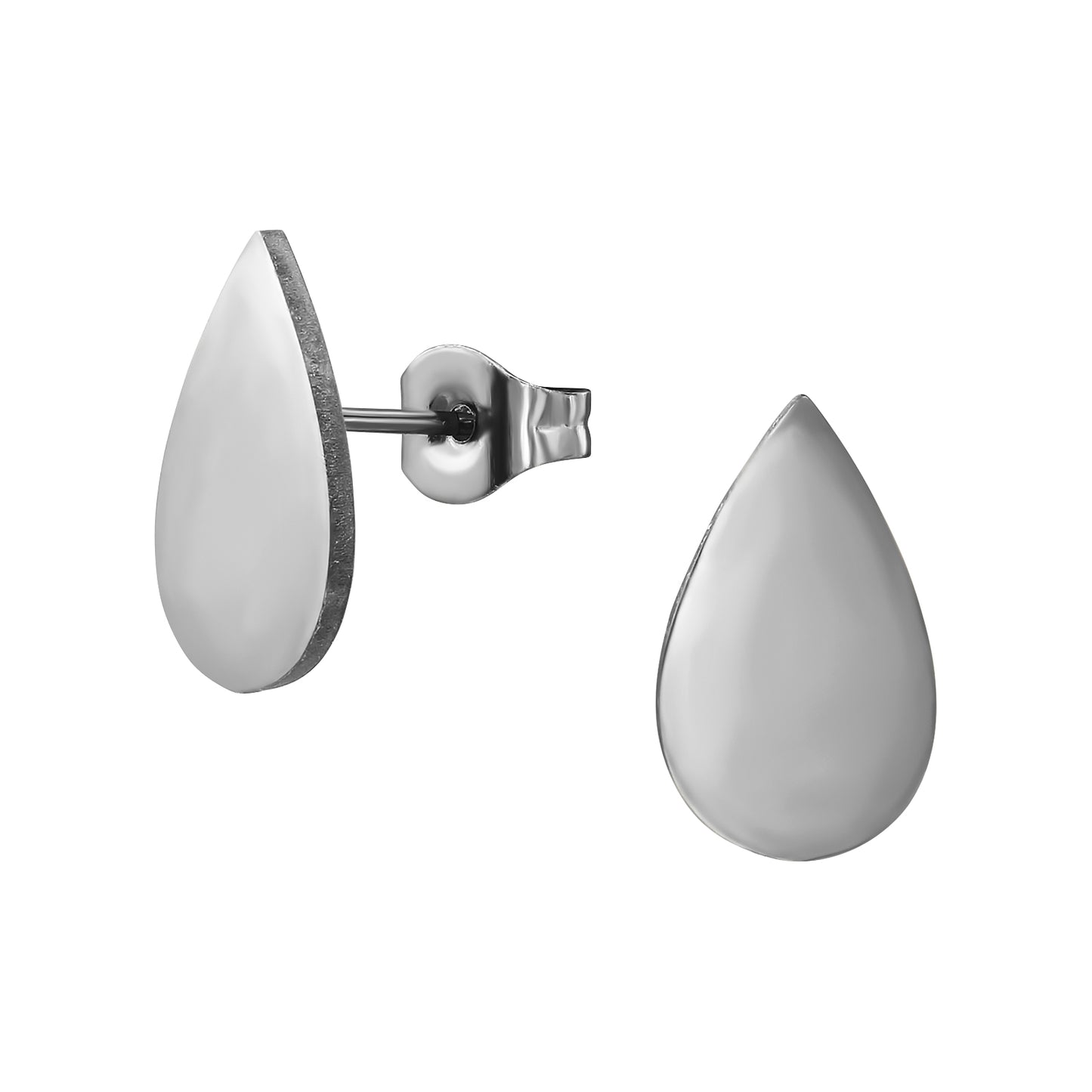 Adult Surgical Steel Teardrop Ear Studs