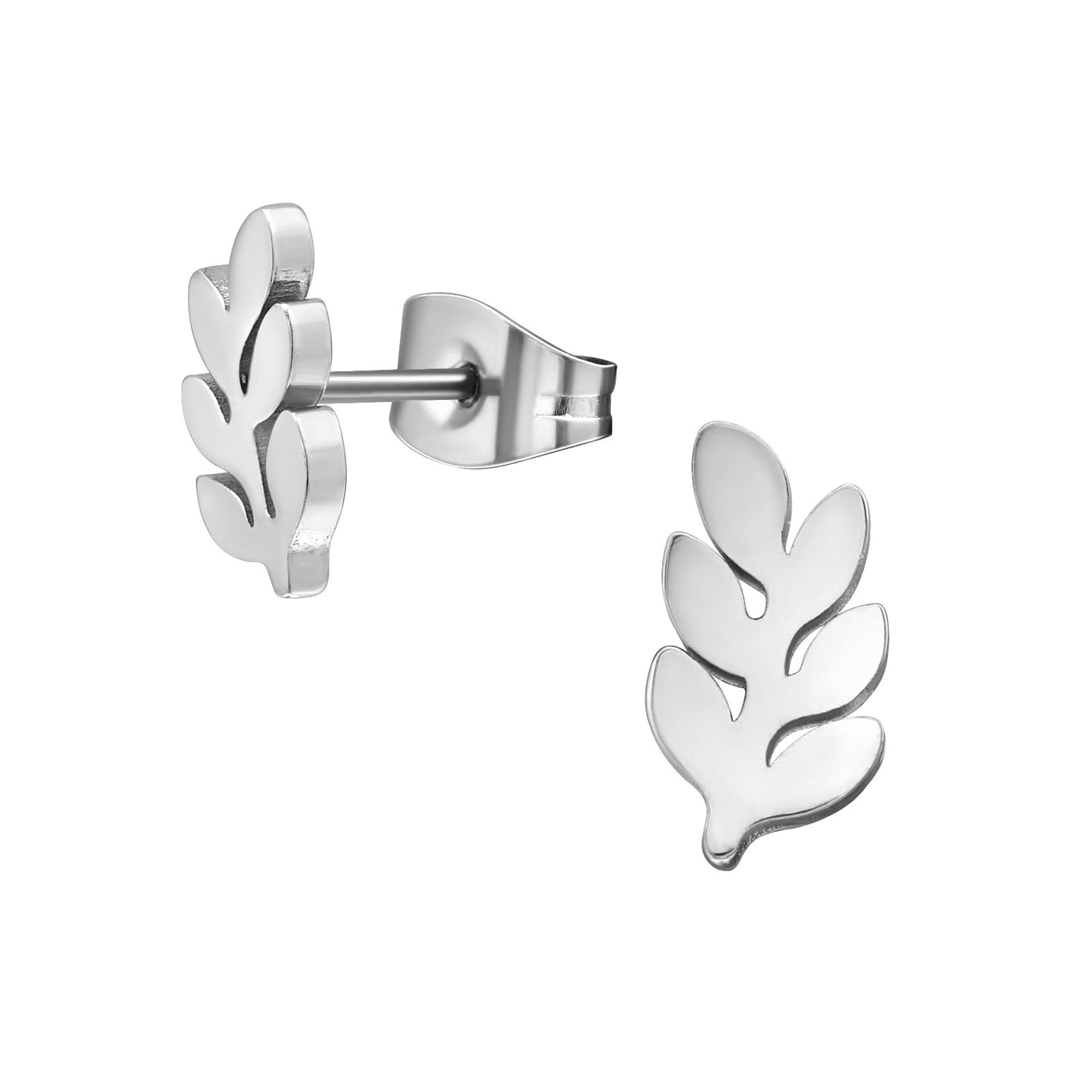 Surgical Steel Olive Branch Ear Studs