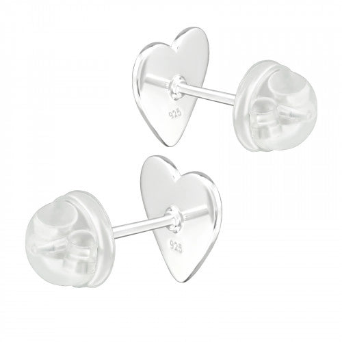 925 Sterling Silver Heart Premium Earrings with Epoxy