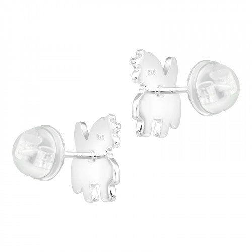 925 Sterling Silver Unicorn Premium Earrings with Epoxy