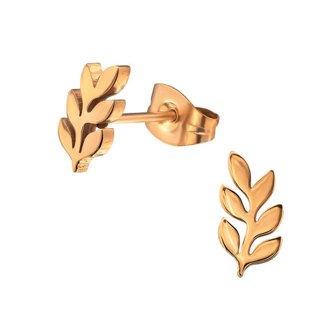Surgical Steel Olive Branch Ear Studs