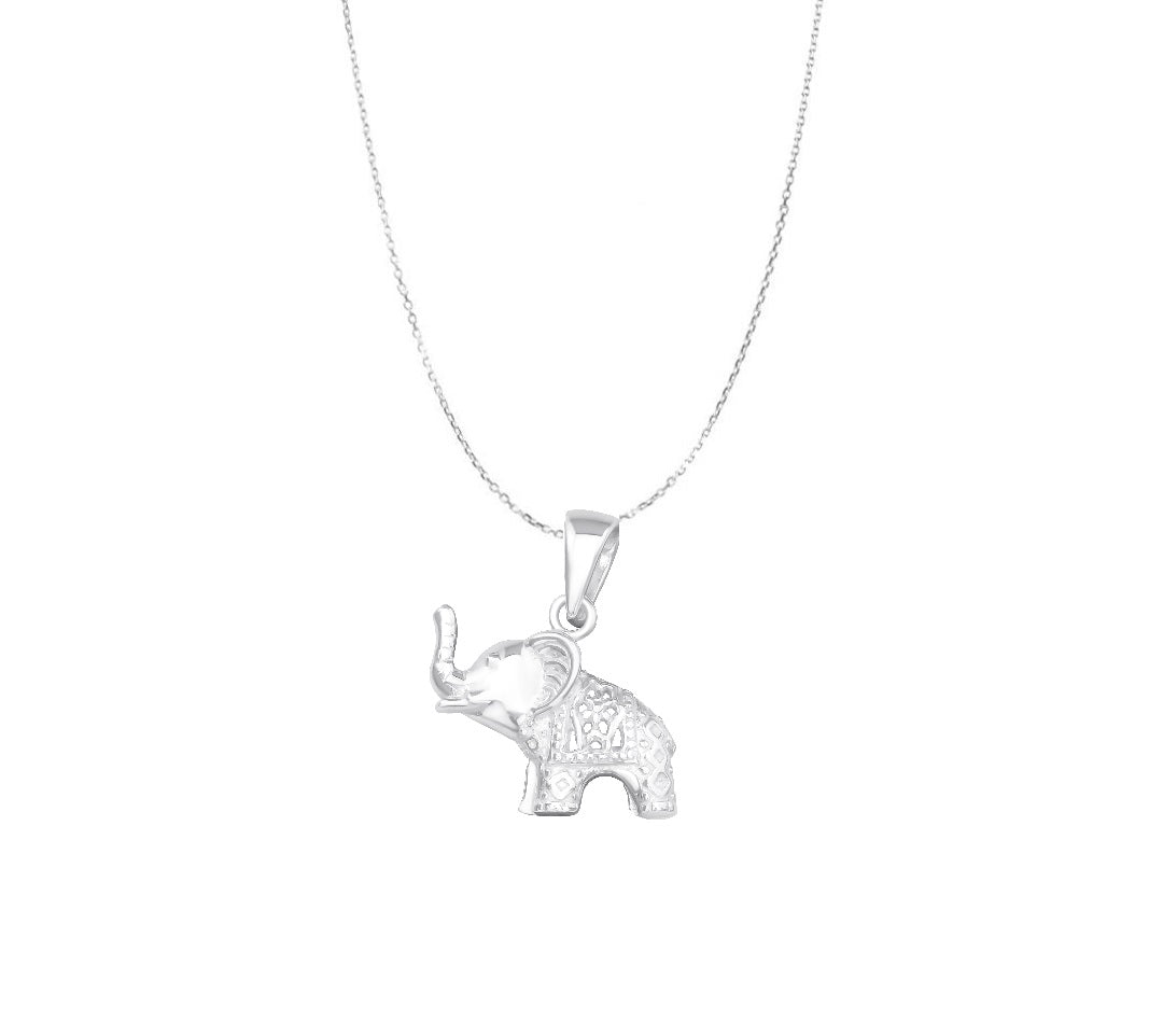 925 Sterling Silver Elephant Necklace