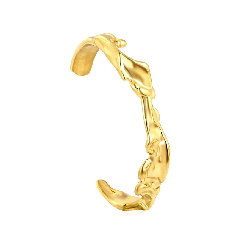 Adult Gold-Plated Irregular Bangle