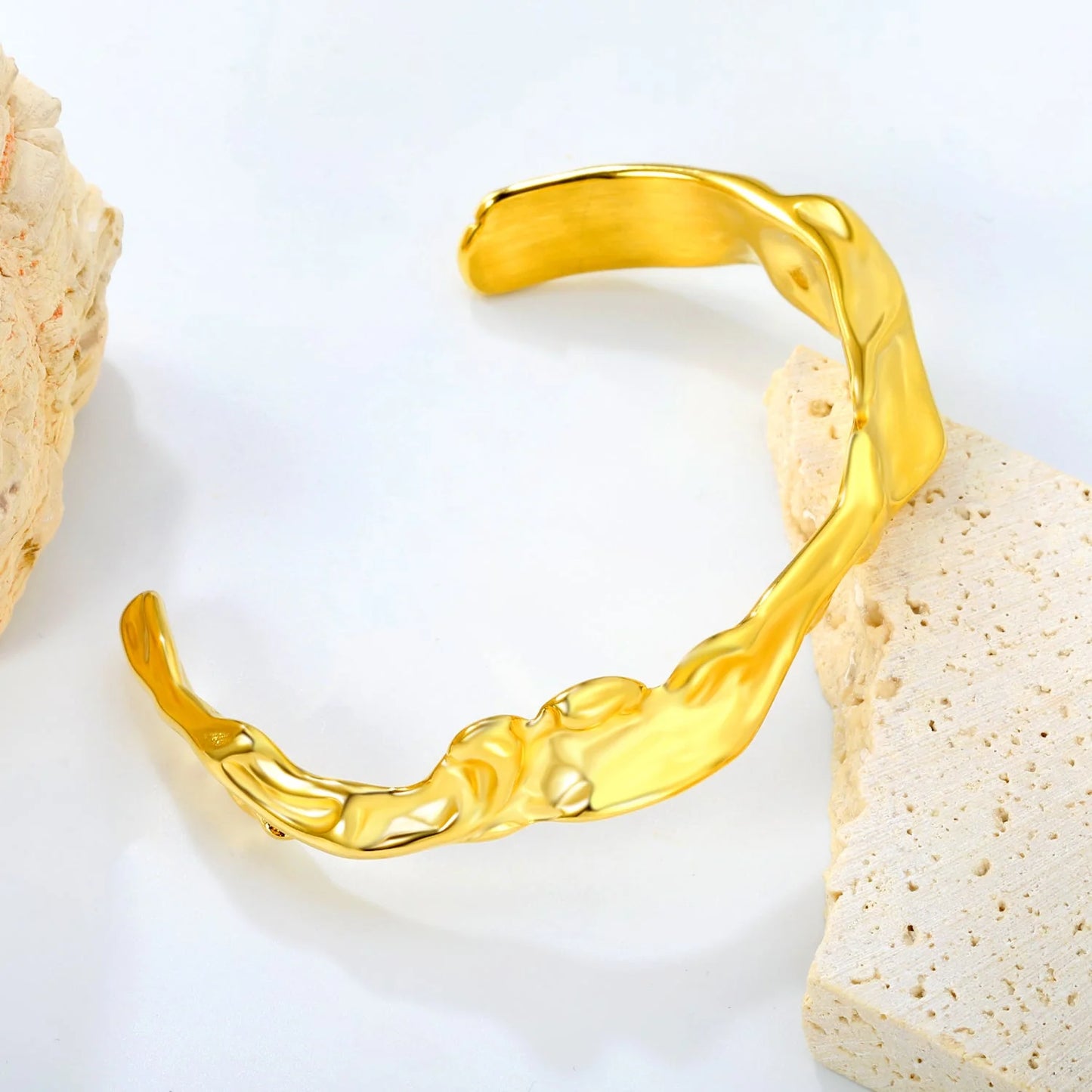 Adult Gold-Plated Irregular Bangle