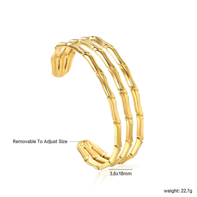 Adult Adjustable Wide Open Soft Bangle