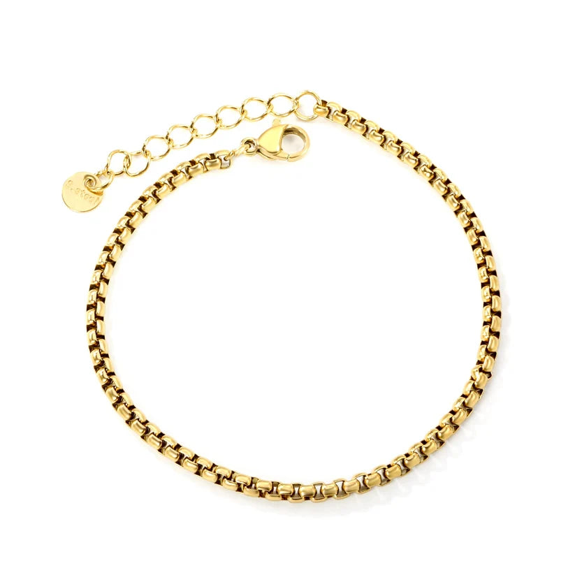 Adult Square Gold-Plated Bracelet