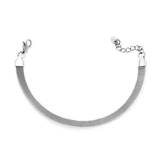 Adult Stainless Steel Flat Mesh Bracelet