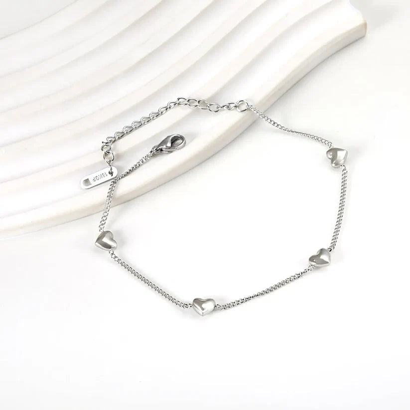 Adult 4 Heart Accessory Stainless Steel Bracelet