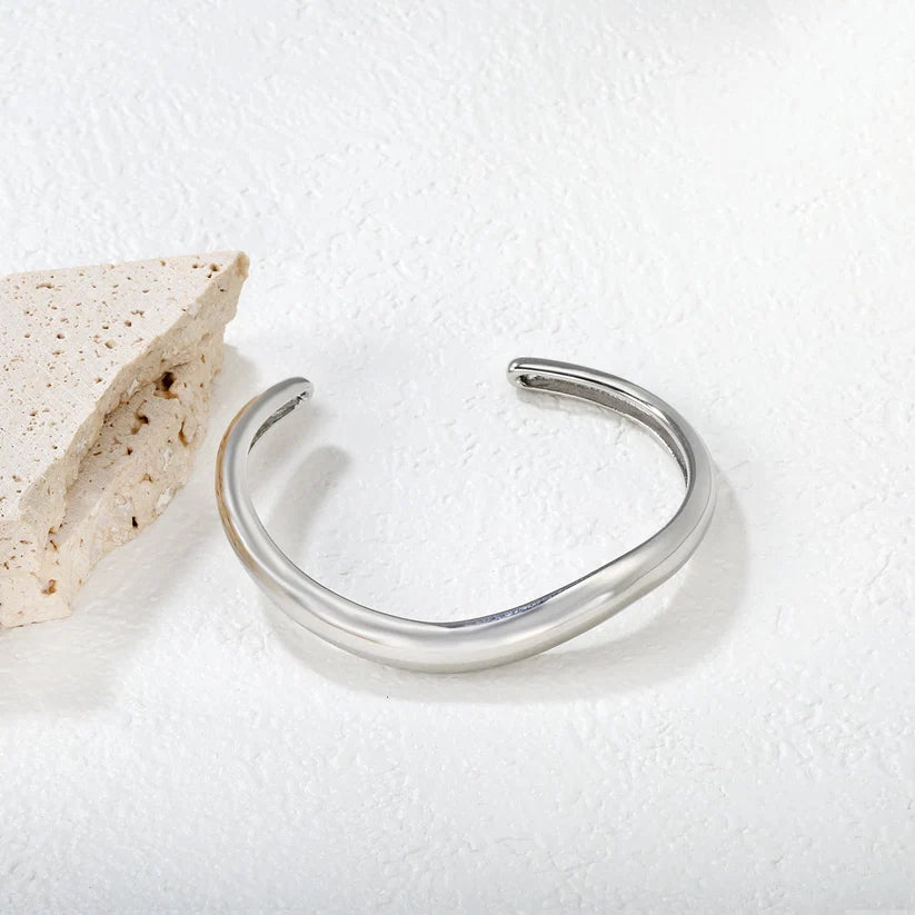 Adult Stainless Steel Irregular Bangle