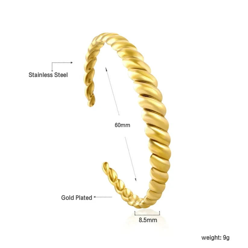 Adult Open and twisted Bangle