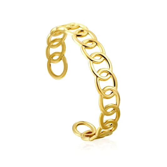 Adult Bangle With Interconnected Ovals