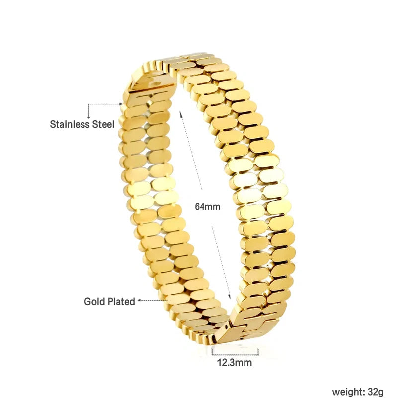 Adult Double Fence Like Bangle