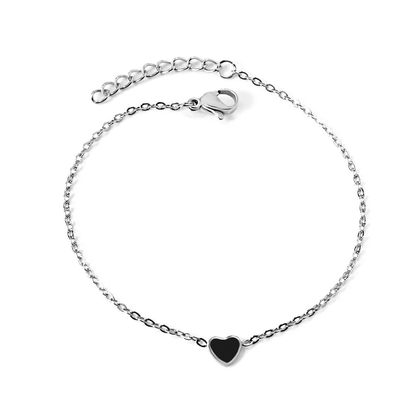 Adult Black Heart Accessory Bracelet