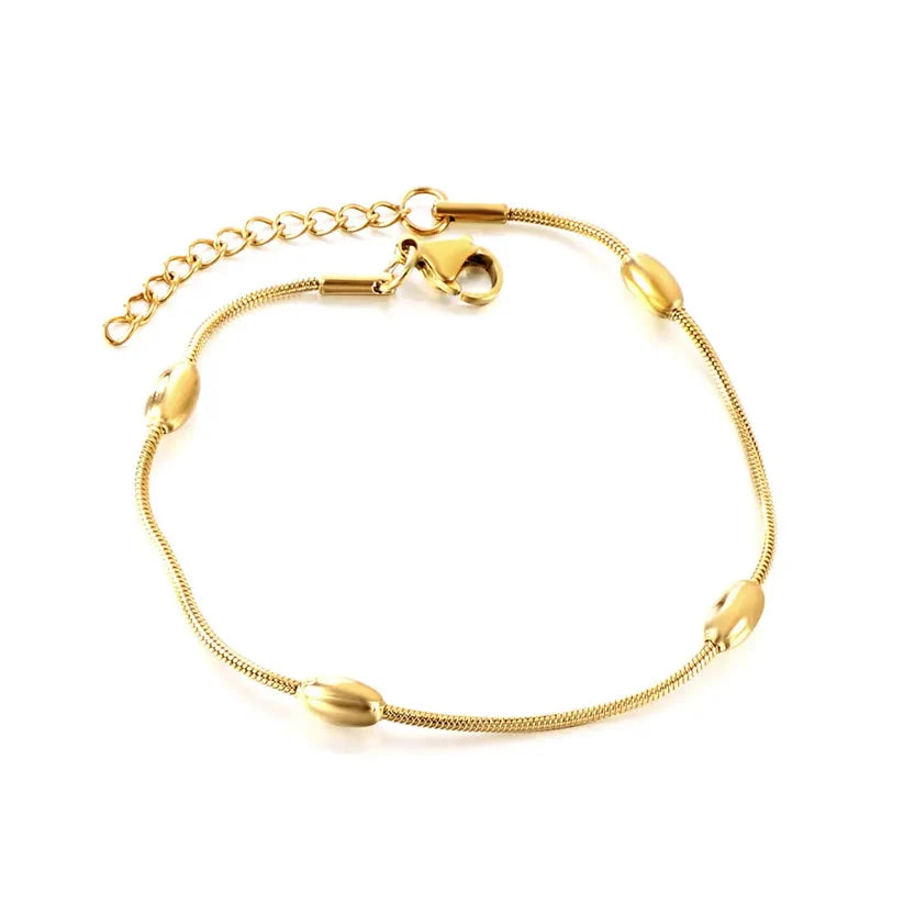 Adult Gold Plated 4 Oval Accessories Bracelet