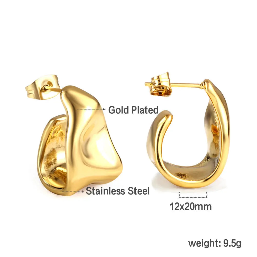 Adult Gold-Plated Stup Earrings