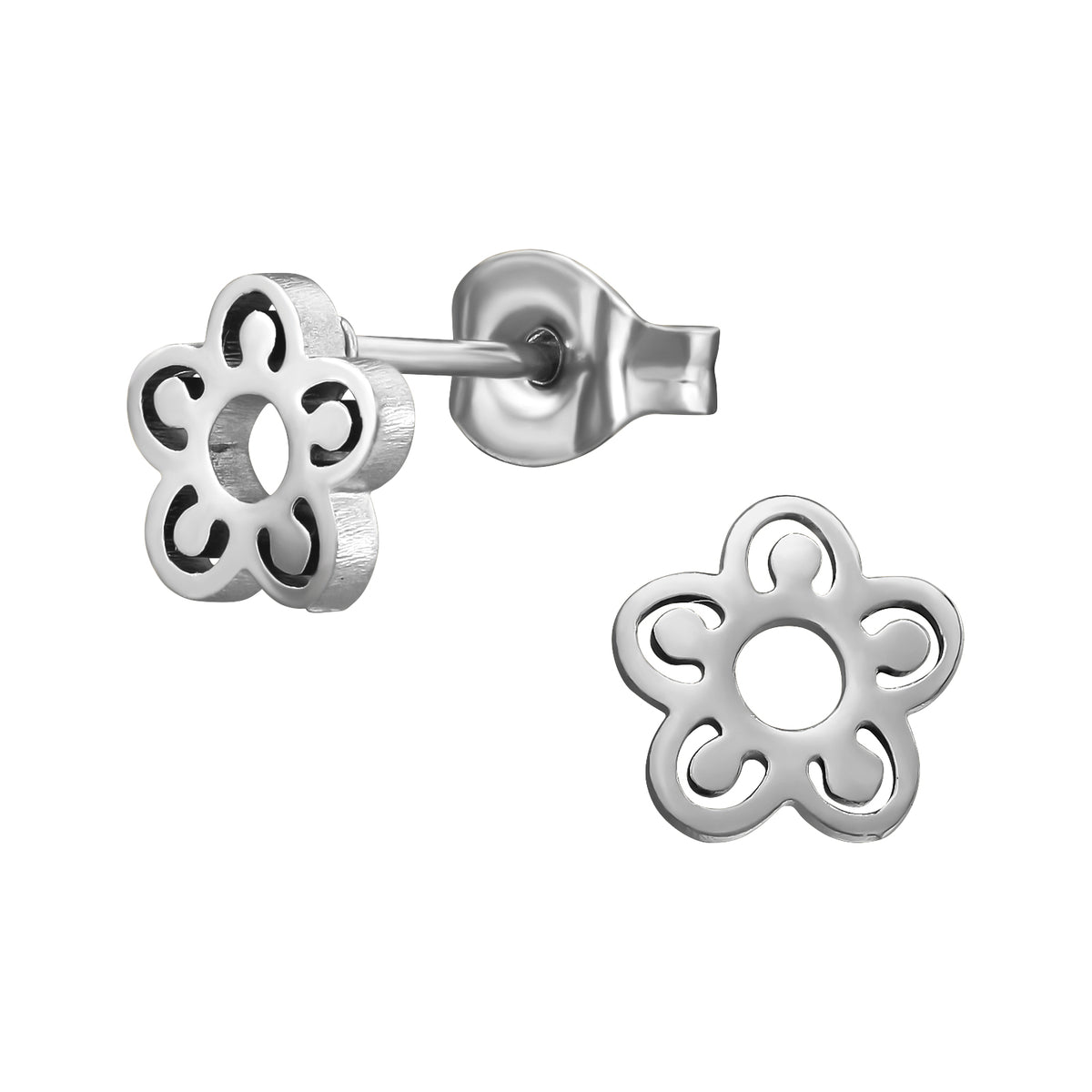 Surgical Steel Flower Ear Studs