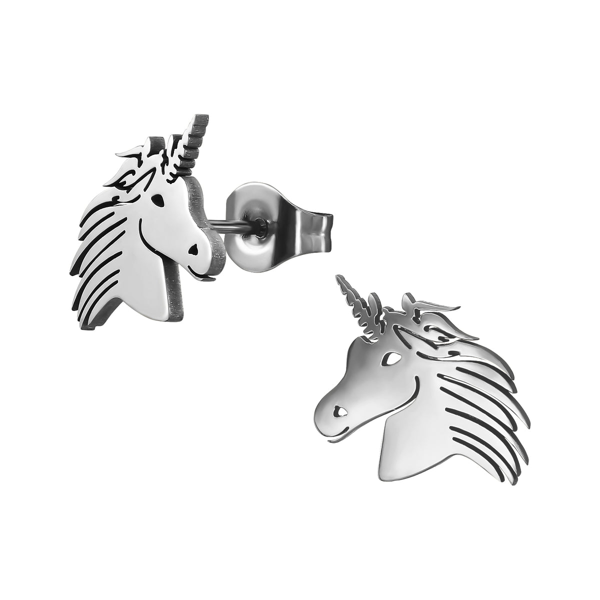 Surgical Steel Unicorn Ear Studs