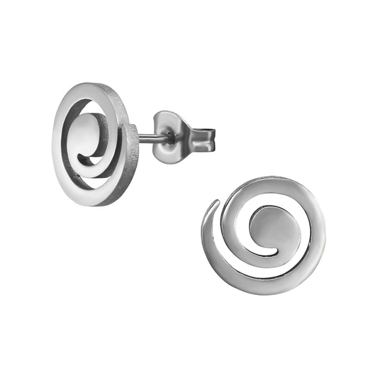 Surgical Steel Spiral Ear Studs