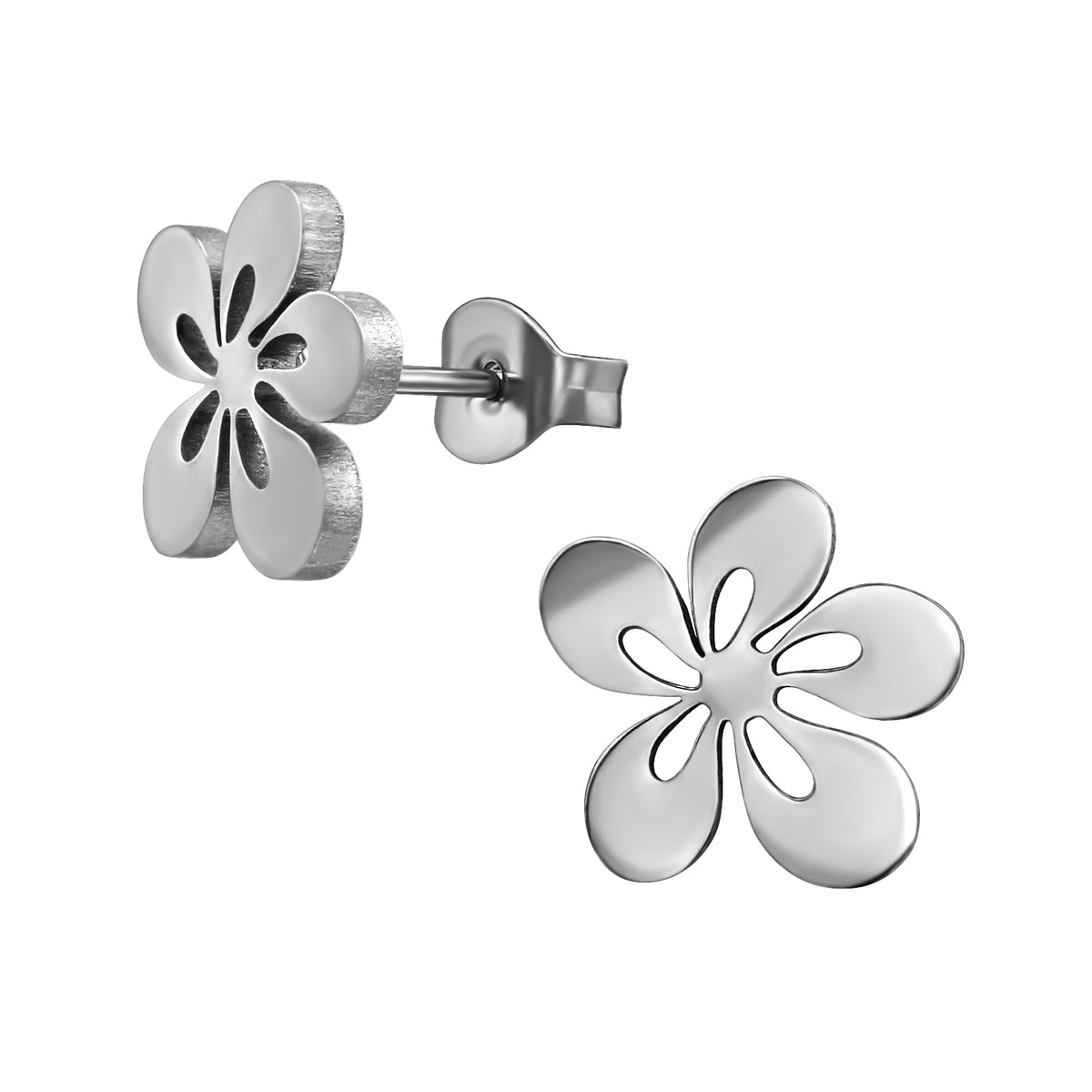 Surgical Steel Plumeria Frangipani Ear Studs