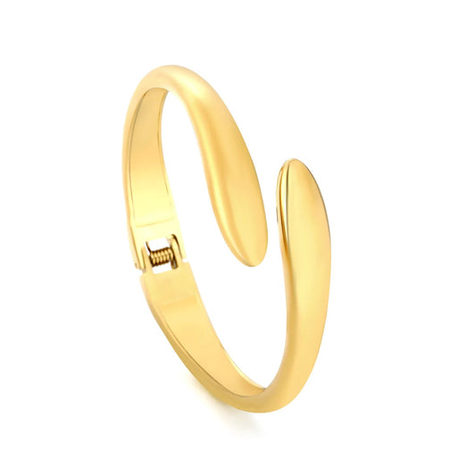 Adult Gold-plated Crisscross Bangle Bracelet