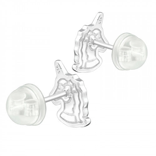 925 Sterling Silver Unicorn Premium Earrings with Epoxy