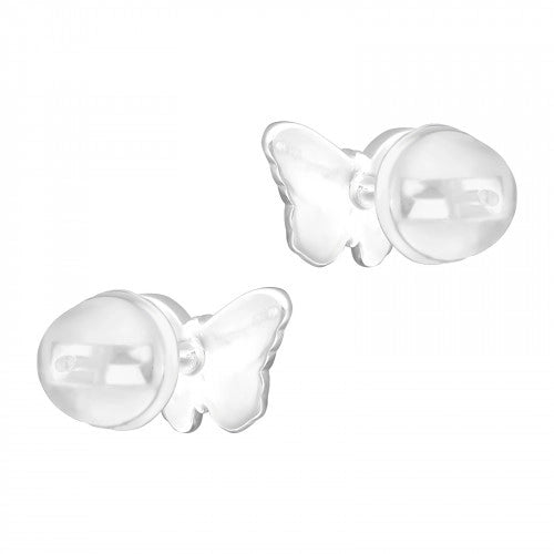 925 Sterling Silver Butterfly Premium Earrings with Epoxy